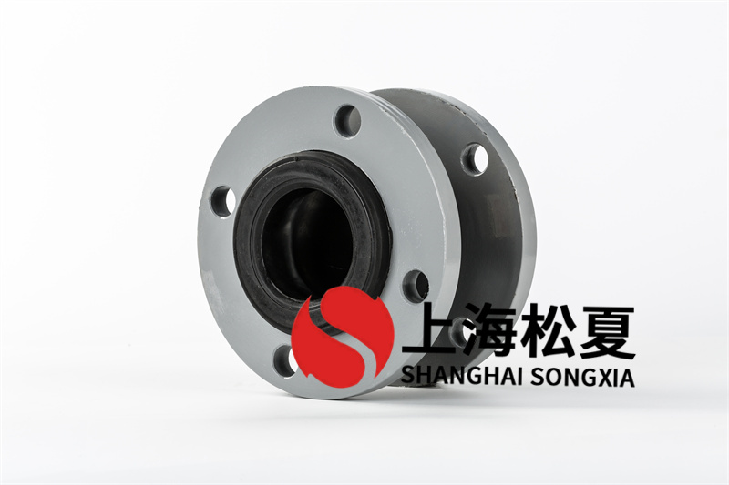 DN80口徑氟橡膠材質橡膠軟連接，承壓30公斤壓力